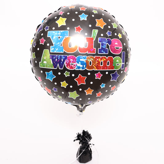 You're Awesome Round Balloon, 18in